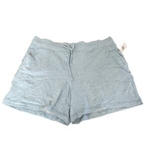 32 Degree Cool Lounge Shorts Large Blue Womens High Rise‎ Relaxed Fit Sweatshort